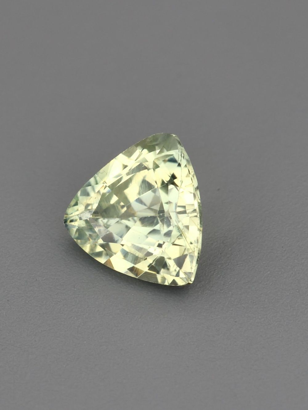 Golden Palm Sapphire — 0.39 ct Trillion Cut