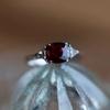 Nangi fine jewelry - red ruby ring in white gold