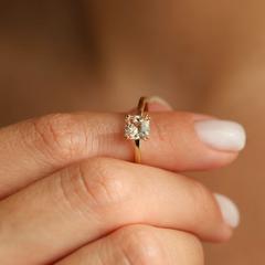 Nangi fine jewelry - pink ring in yellow gold