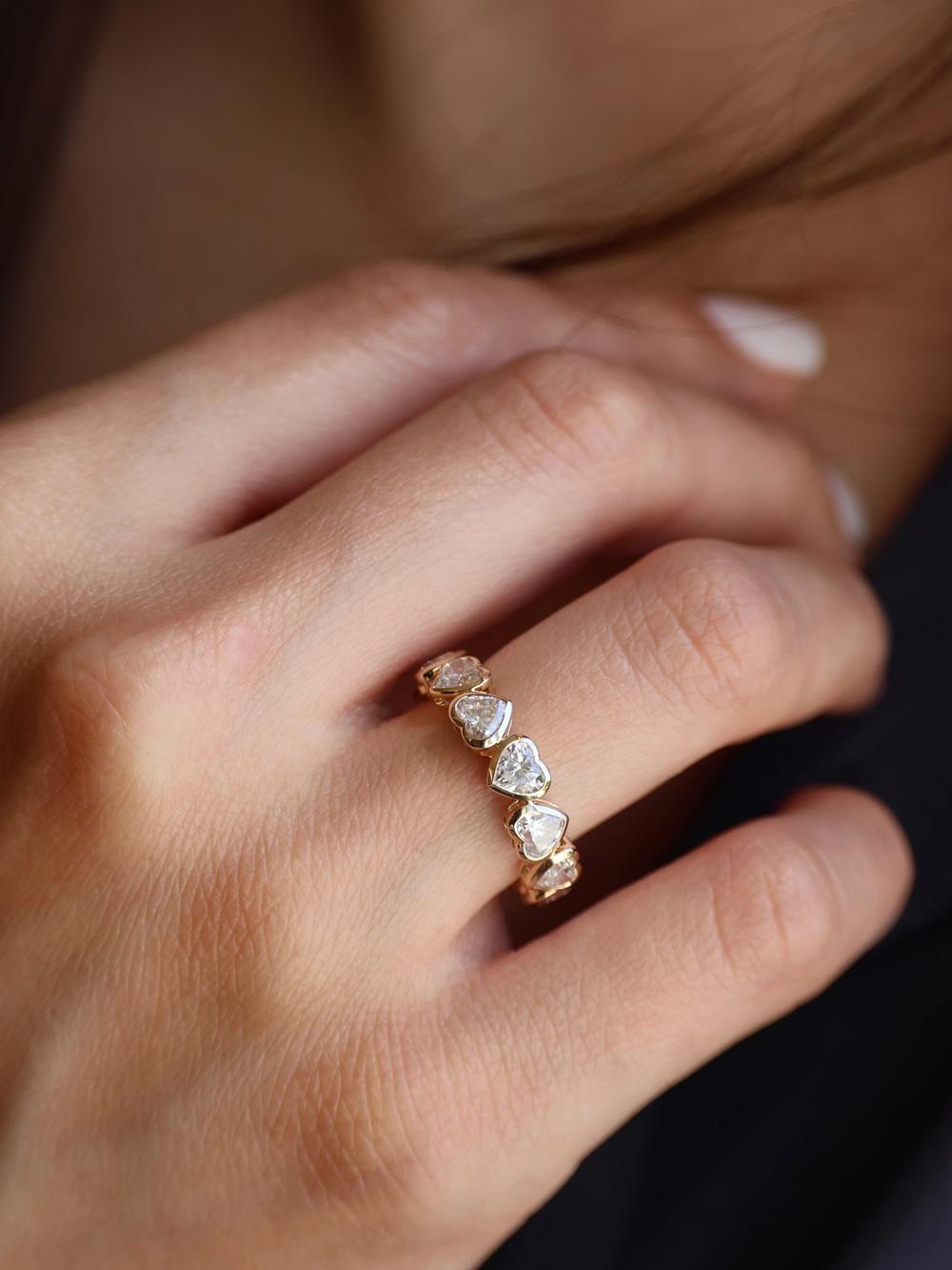 Eternity Heart Diamond Band
