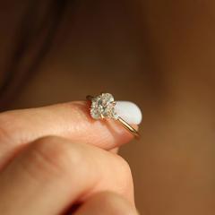 Nangi fine jewelry - lab grown diamond ring in gold