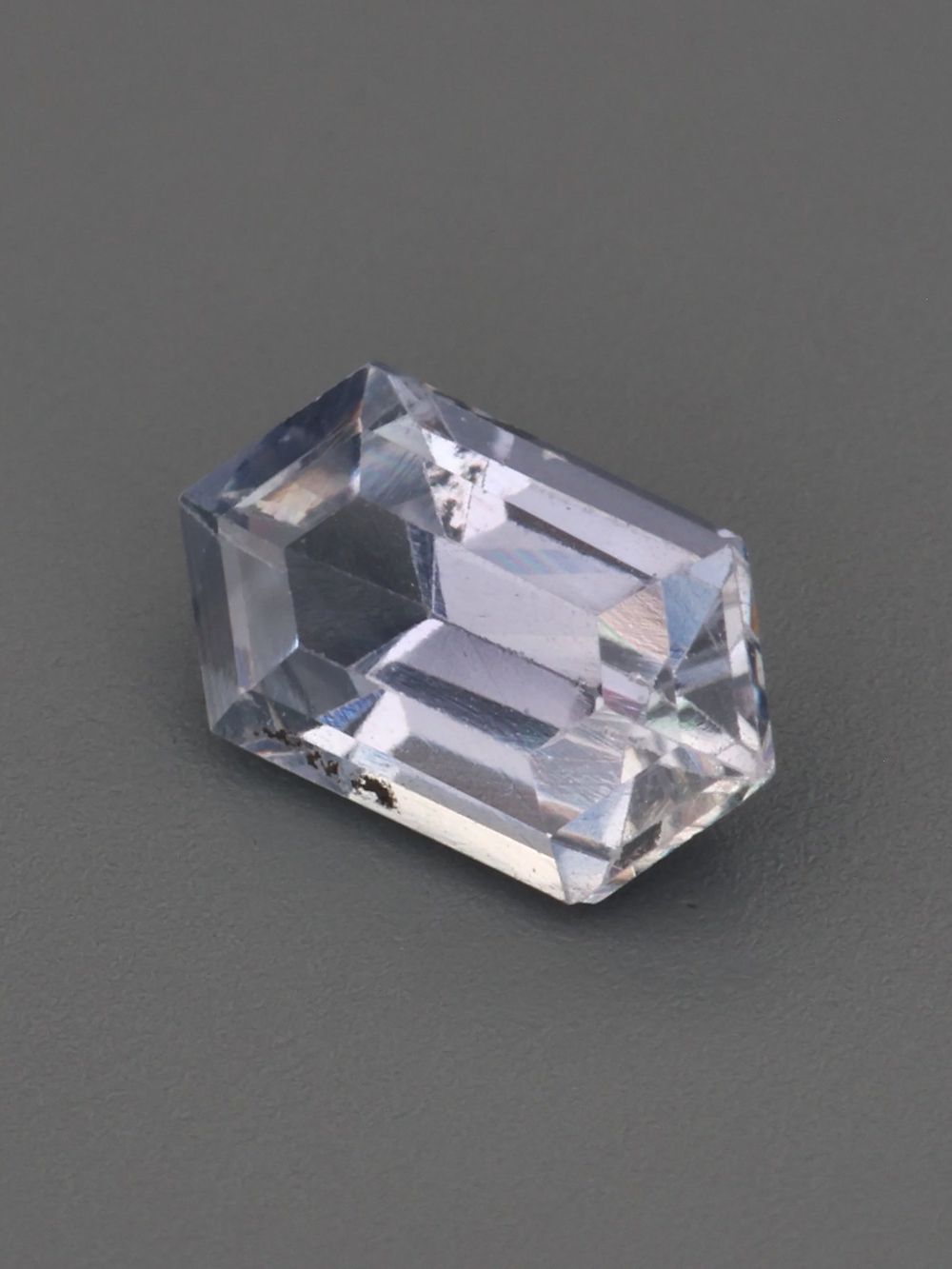 Lavender Meadow Sapphire — 0.49 ct Elongated Hexagon Cut