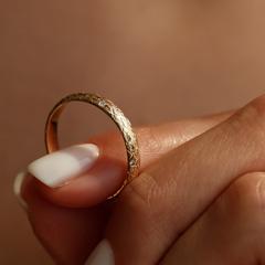 Nangi fine jewelry - white lab-grown diamond ring in gold