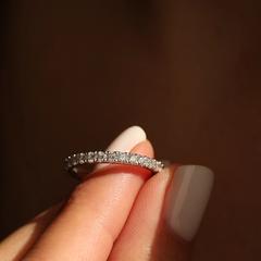 Nangi fine jewelry - white lab-grown diamond ring in gold