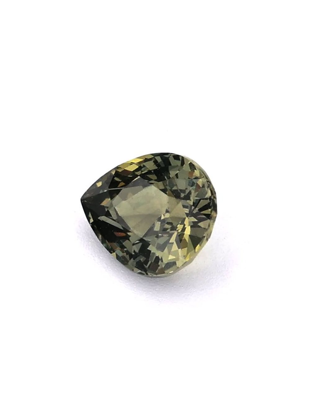 1.05 ct Forrest Green, Pear Cut Sapphire