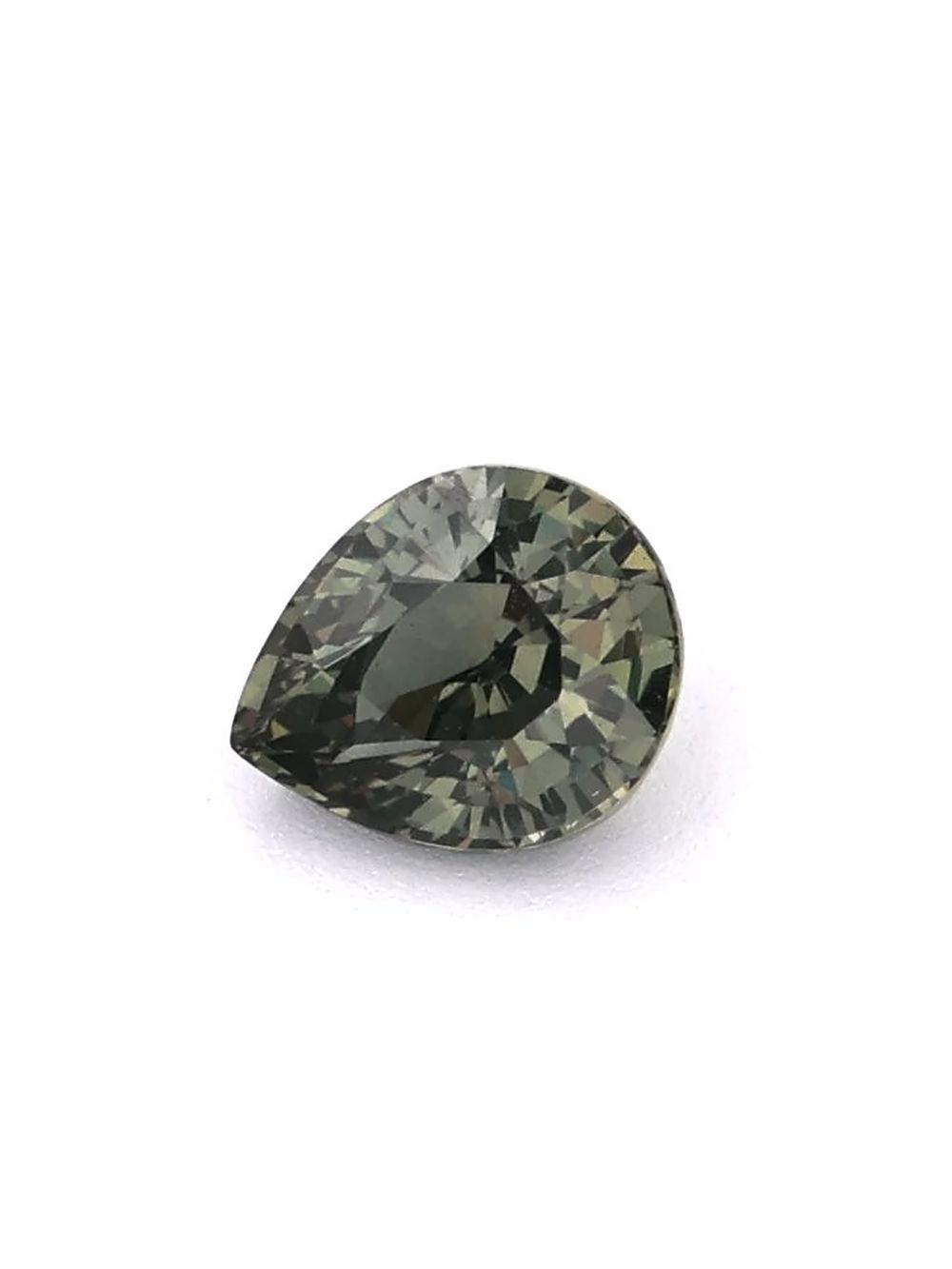 1.05 ct Forrest Green, Pear Cut Sapphire