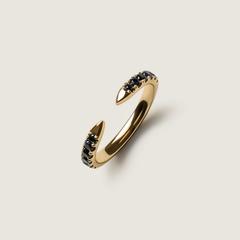 Nangi fine jewelry - black sapphire ring in gold