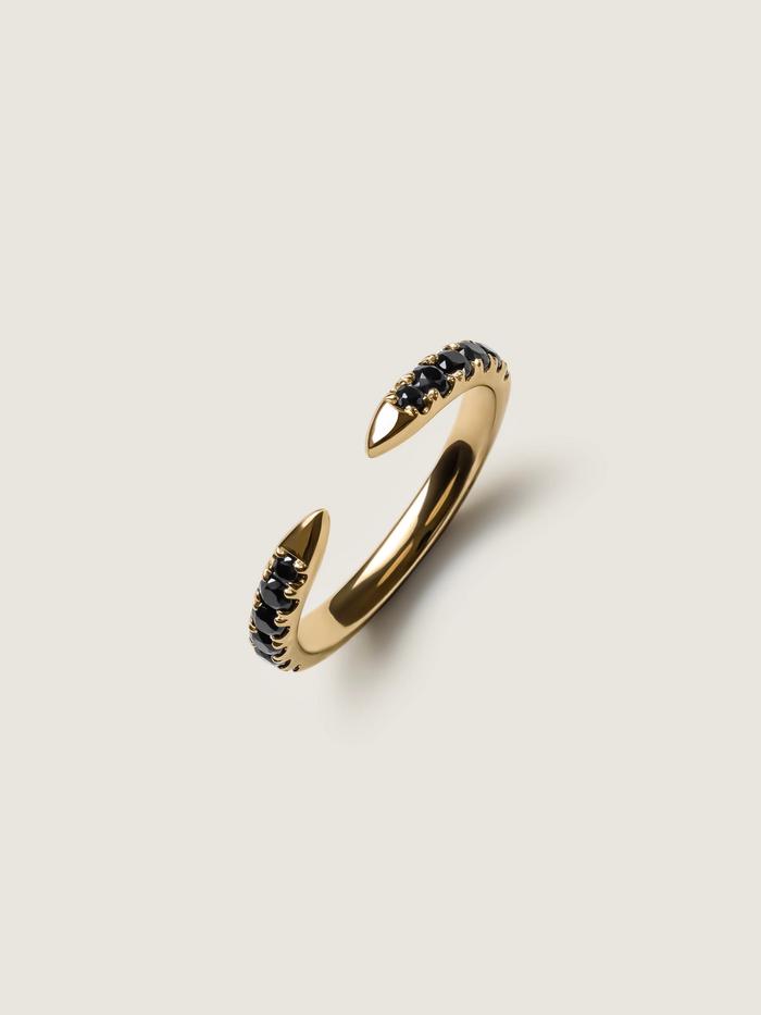 Nangi fine jewelry - black sapphire ring in gold