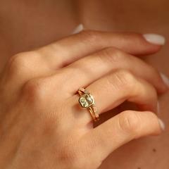 Nangi fine jewelry - yellow sapphire ring in yellow gold