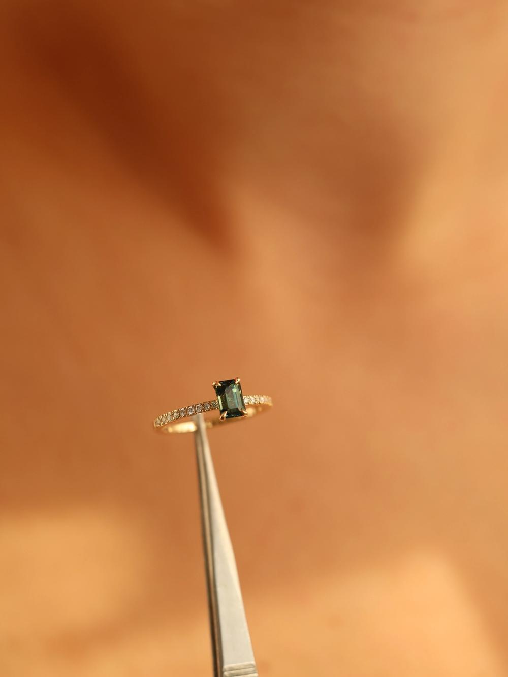 Forest Lagoon Peacock Ring