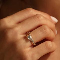 Nangi fine jewelry - orange tourmaline ring in yellow gold