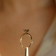 Nangi fine jewelry - green tourmaline ring in yellow gold