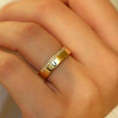 Nangi fine jewelry - lab-grown diamond ring in gold