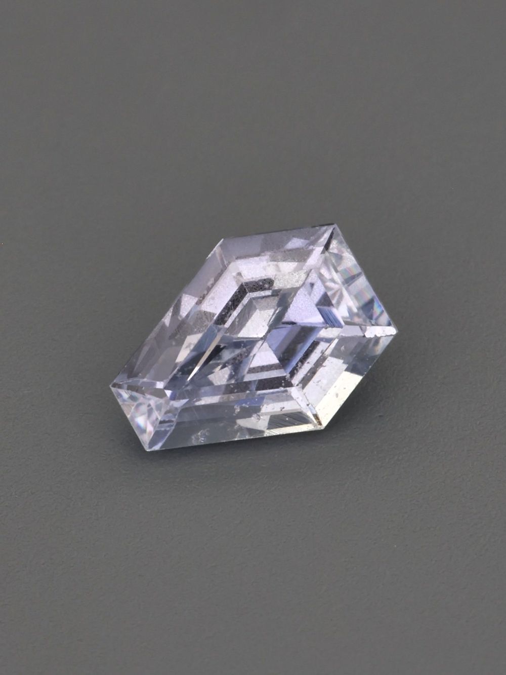 Ceylon Ice Sapphire — 0.43 ct Hexagon Cut