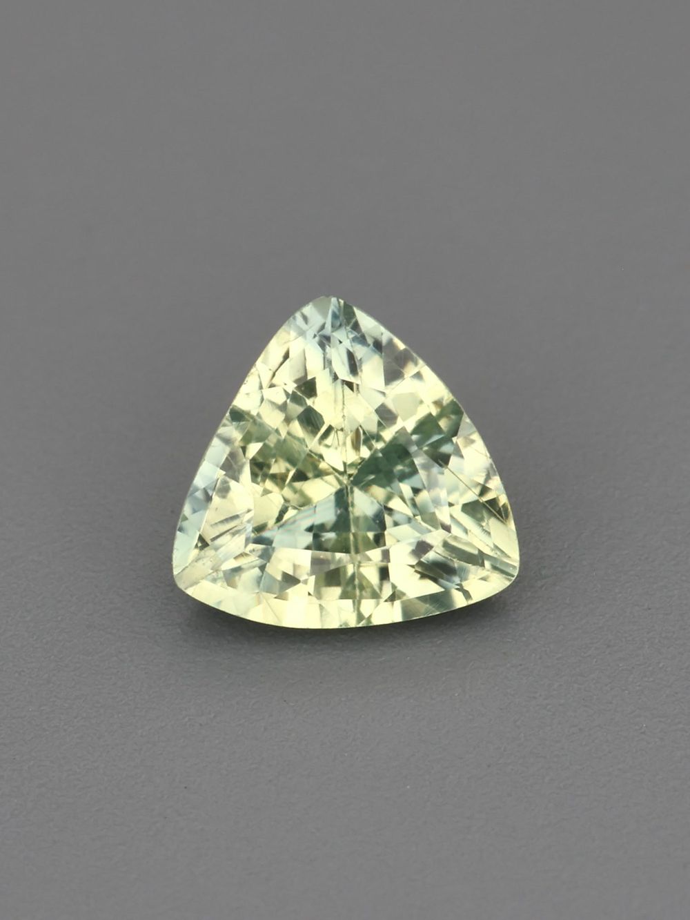 Golden Palm Sapphire — 0.39 ct Trillion Cut