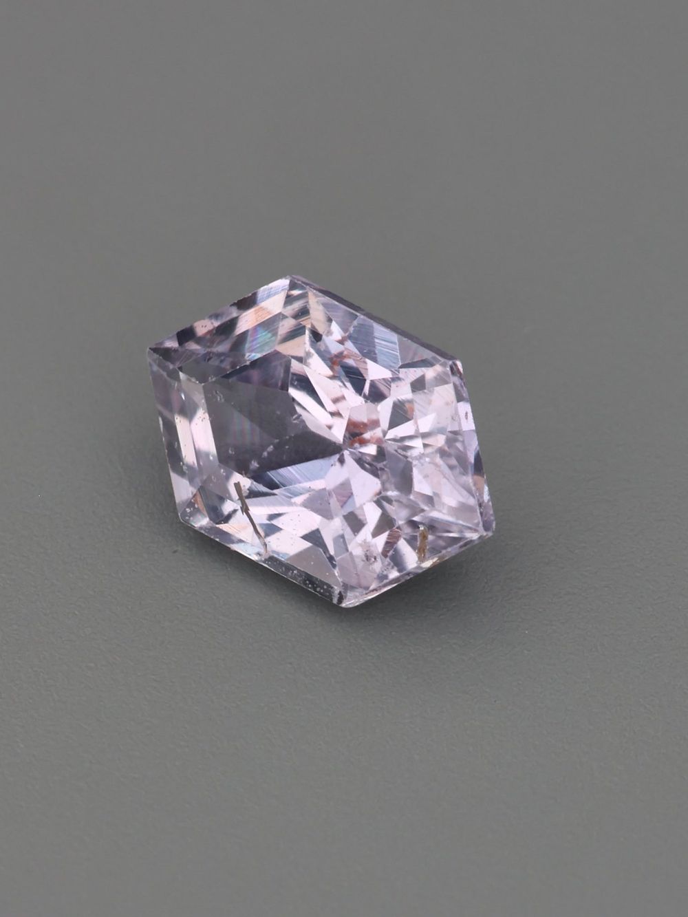 Frost Orchid Sapphire — 0.71 ct Hexagon Cut