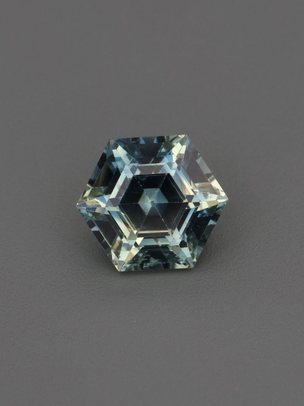 Tropical Galaxy Sapphire — 0.60 ct Hexagon Cut