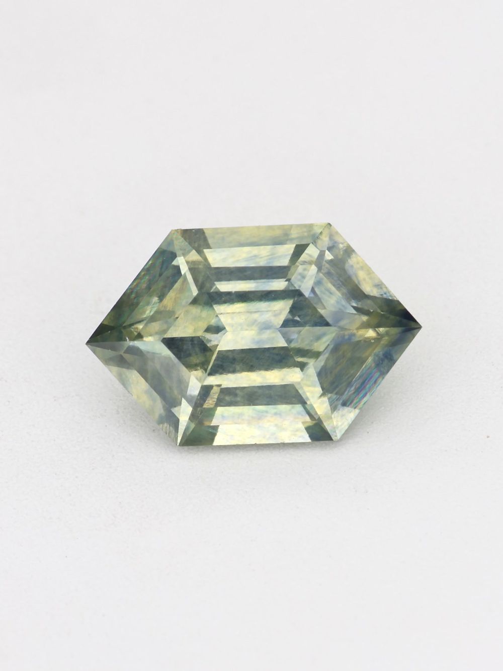 Misty Horizon Sapphire — 0.99 ct Hexagon Cut