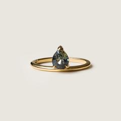 Nangi fine jewelry - brown ring in yellow gold