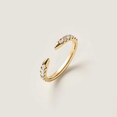 Nangi fine jewelry - white lab-grown diamond ring in gold