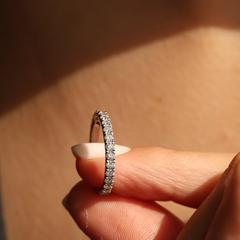 Nangi fine jewelry - white lab-grown diamond ring in gold