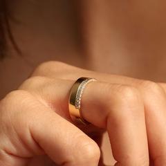 Nangi fine jewelry - lab-grown diamond ring in gold