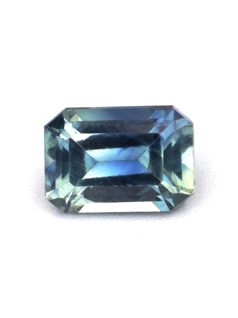 Coastal Mist Sapphire — 0.36 ct Emerald Cut