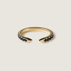 Nangi fine jewelry - black sapphire ring in gold