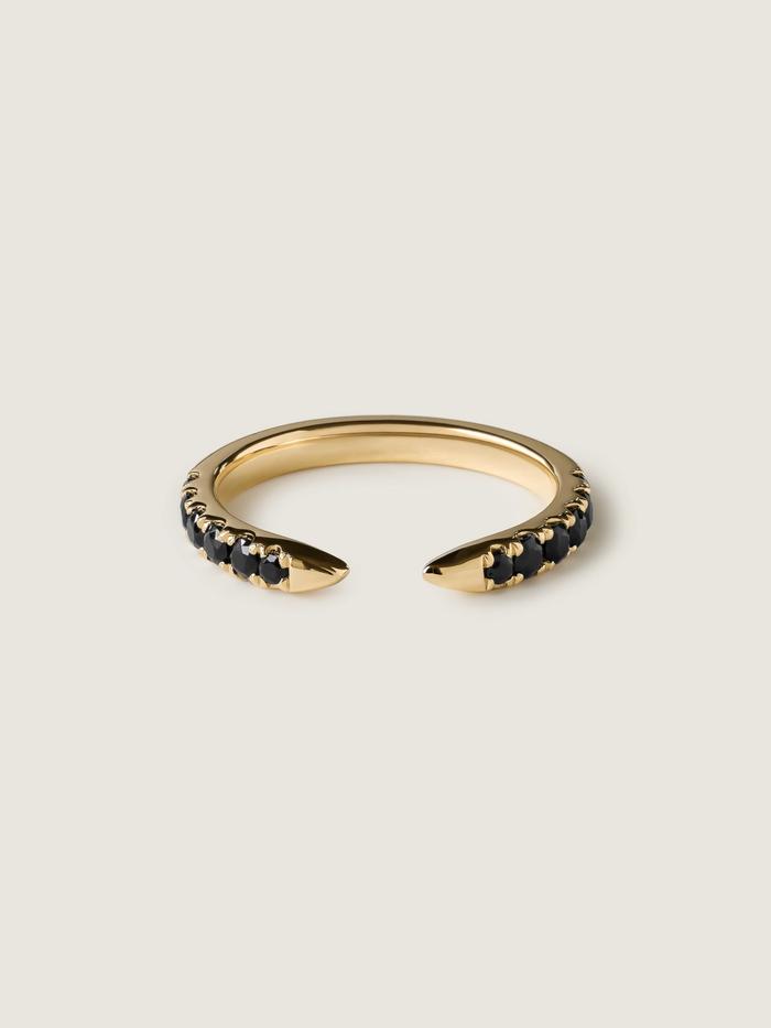 Nangi fine jewelry - black sapphire ring in gold
