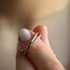 Nangi fine jewelry - white ring in gold