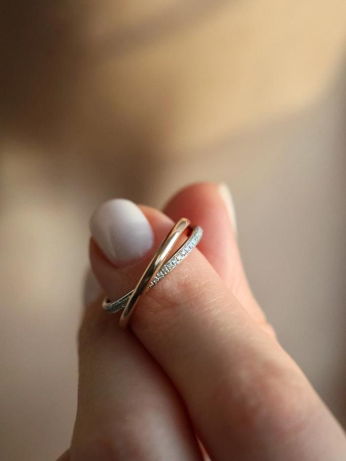 Nangi fine jewelry - white ring in gold