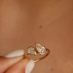 Nangi fine jewelry - white ring in gold