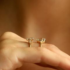Nangi fine jewelry - lab grown diamond ring in gold