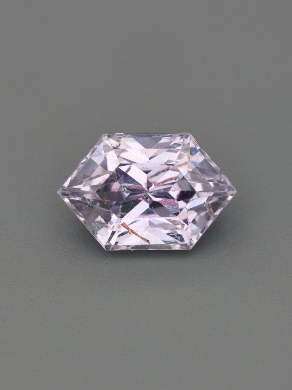 Frost Orchid Sapphire — 0.71 ct Hexagon Cut