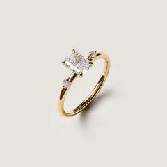Nangi fine jewelry - white lab-grown diamond ring in gold