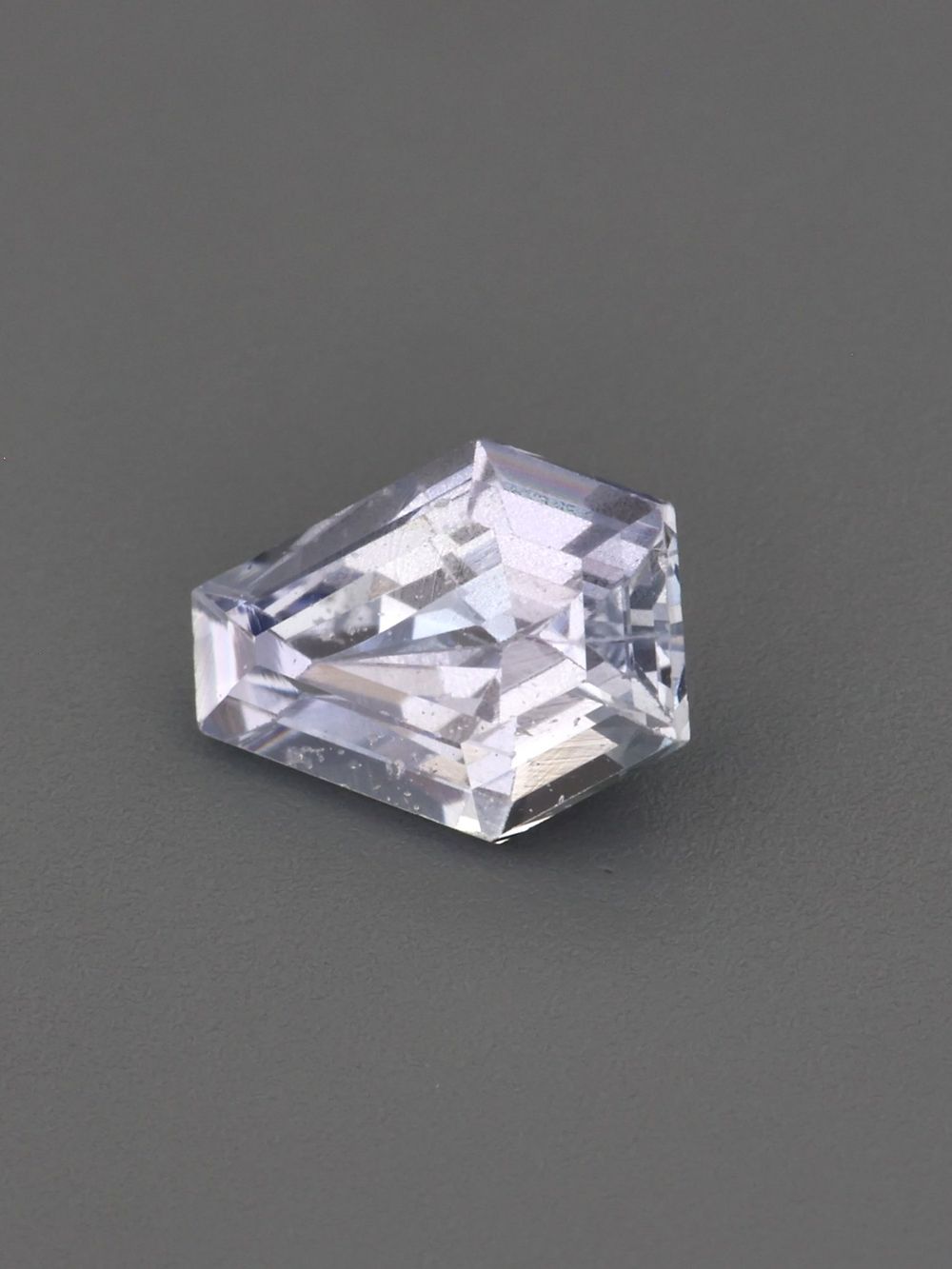 Ceylon Ice Sapphire — 0.43 ct Hexagon Cut