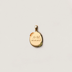 Nangi fine jewelry - white lab-grown diamond pendant in gold