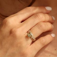 Nangi fine jewelry - yellow sapphire ring in yellow gold