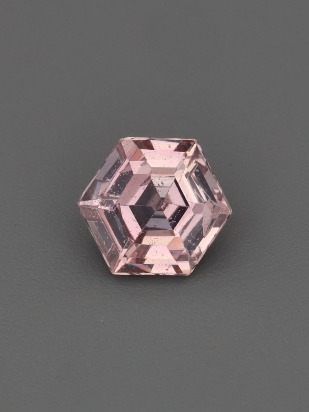 Flamingo Blush Sapphire — 0.32 ct Hexagon Cut