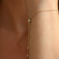 Nangi fine jewelry - white lab-grown diamond bracelet in gold