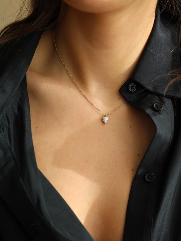Nangi fine jewelry - lab grown diamond necklace in gold