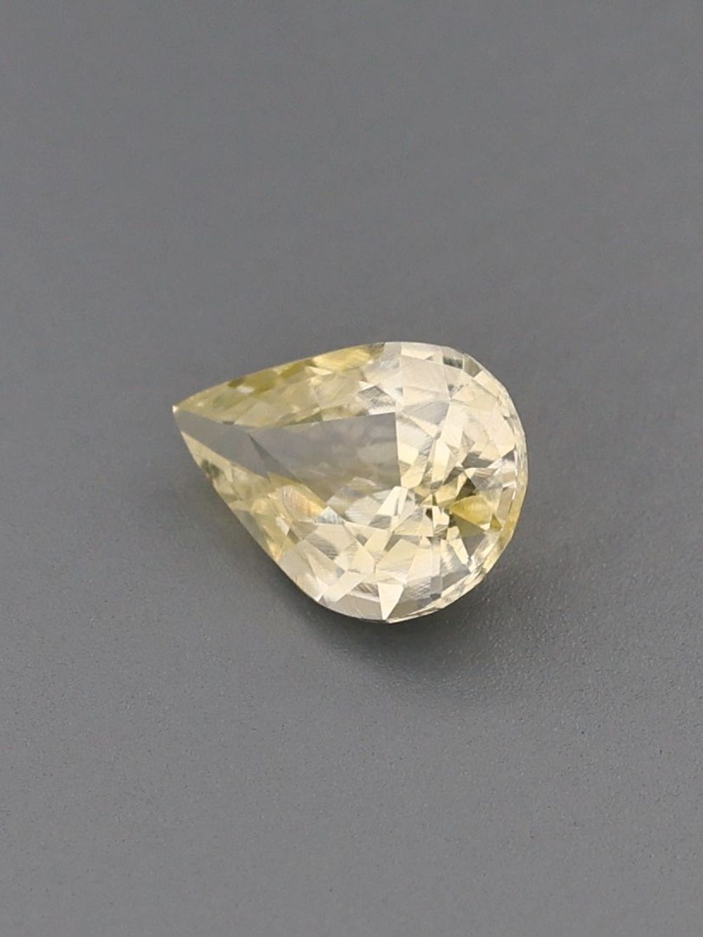 1.10 ct Yellow, Pear Cut Sapphire