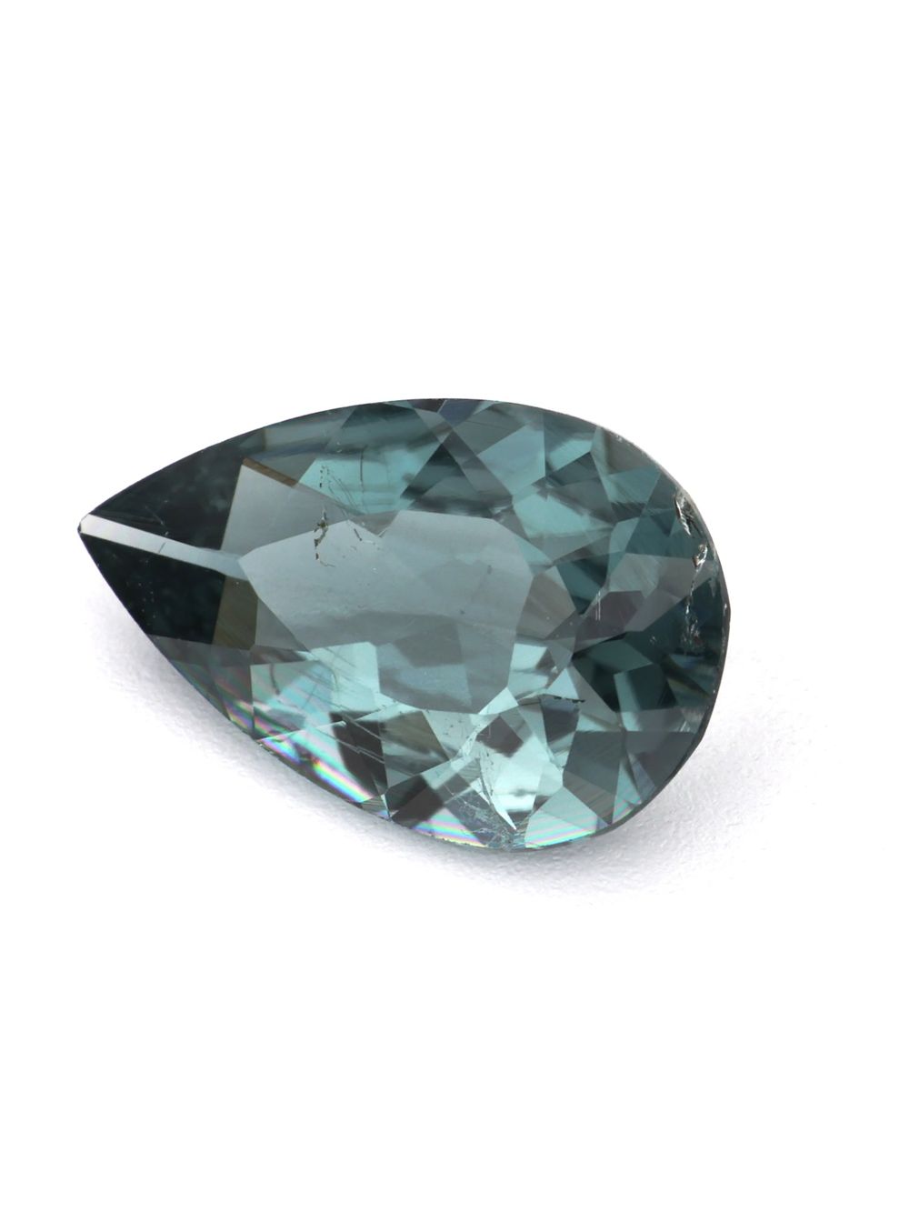 0.71 ct Midnight Forest, Pear Cut Tourmaline