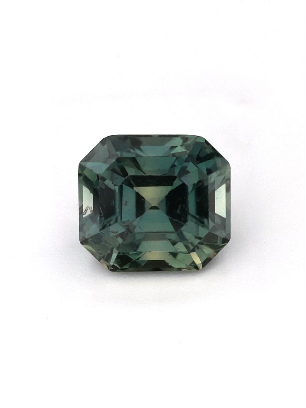 1.22 ct Teal, Asscher Cut Sapphire