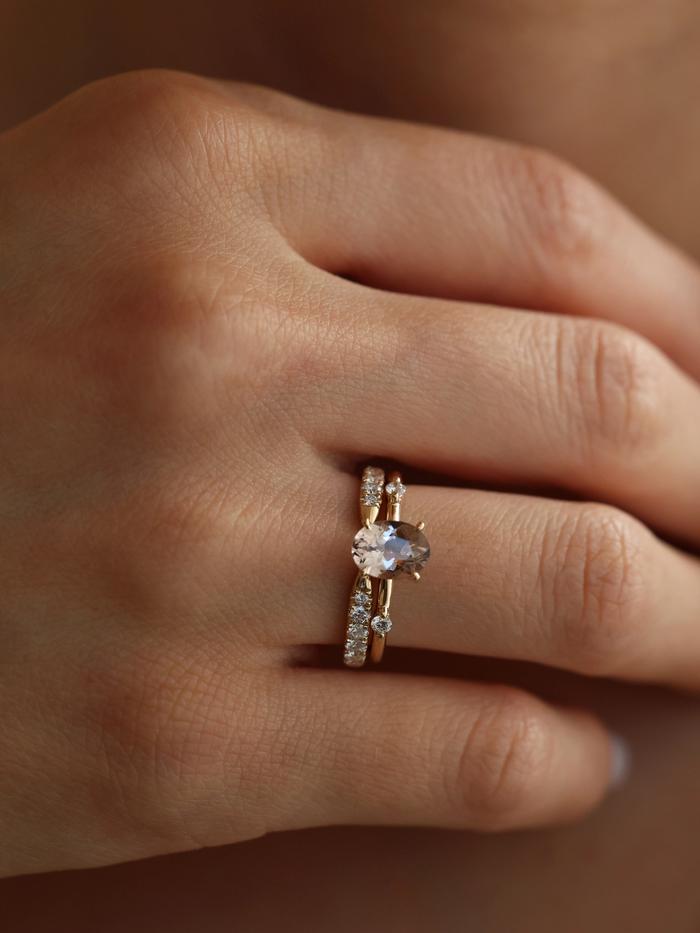 Nangi fine jewelry - champagne ring in yellow gold