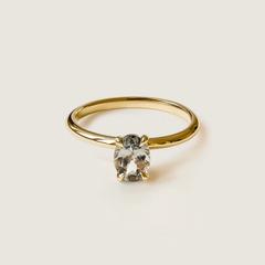 Nangi fine jewelry - green tourmaline ring in yellow gold