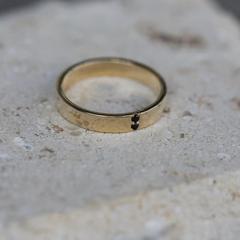 Nangi fine jewelry - black sapphire ring in gold