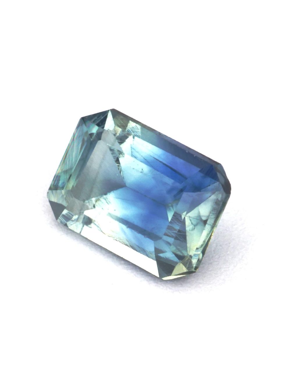 Coastal Mist Sapphire — 0.36 ct Emerald Cut