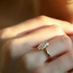 Nangi fine jewelry - white ring in gold