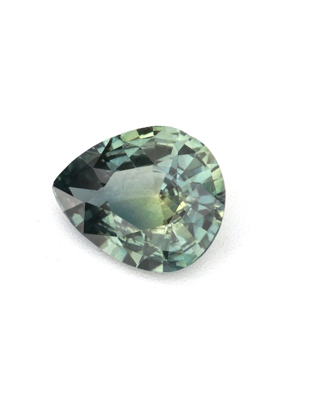 Moss Whisper Sapphire — 0.58 ct Pear Cut
